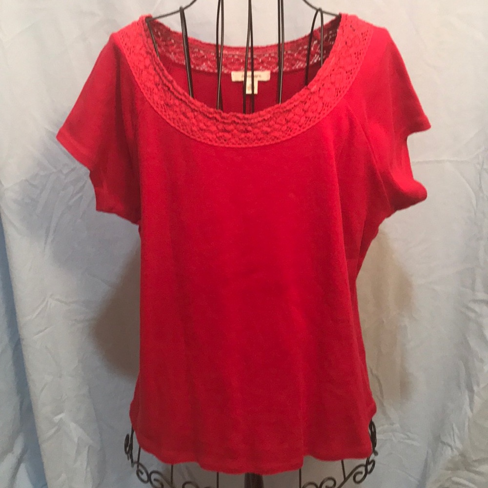 🍭Dressbarn Red Blouse Tee